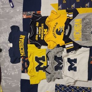 0-3 month/3 month University of Michigan Onesies.